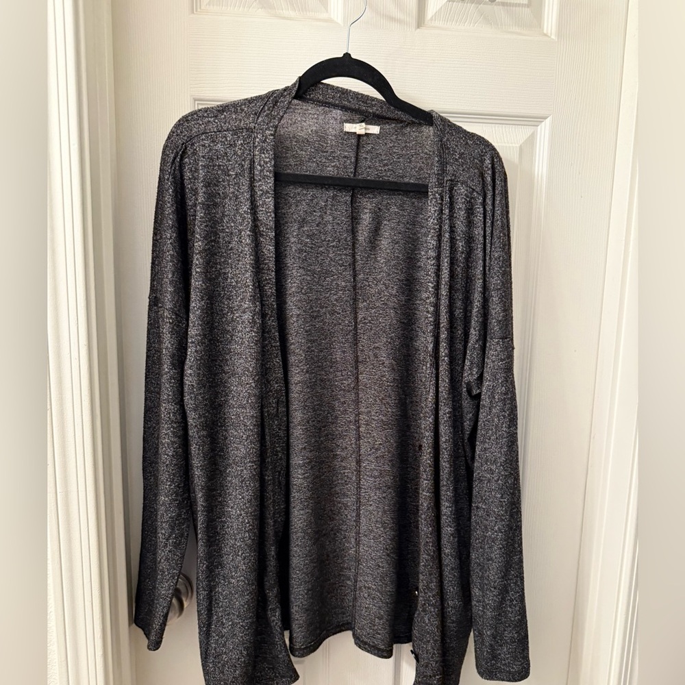Maurices Charcoal and Black Knit Sweater